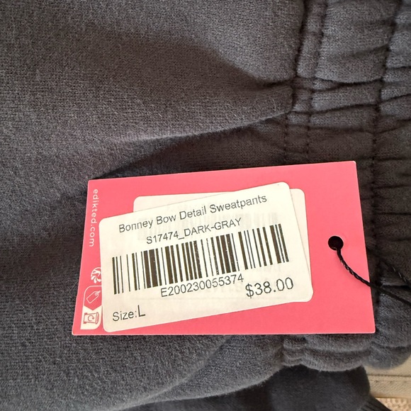 Edikted Black Wide Leg Pants - Picture 3 of 3